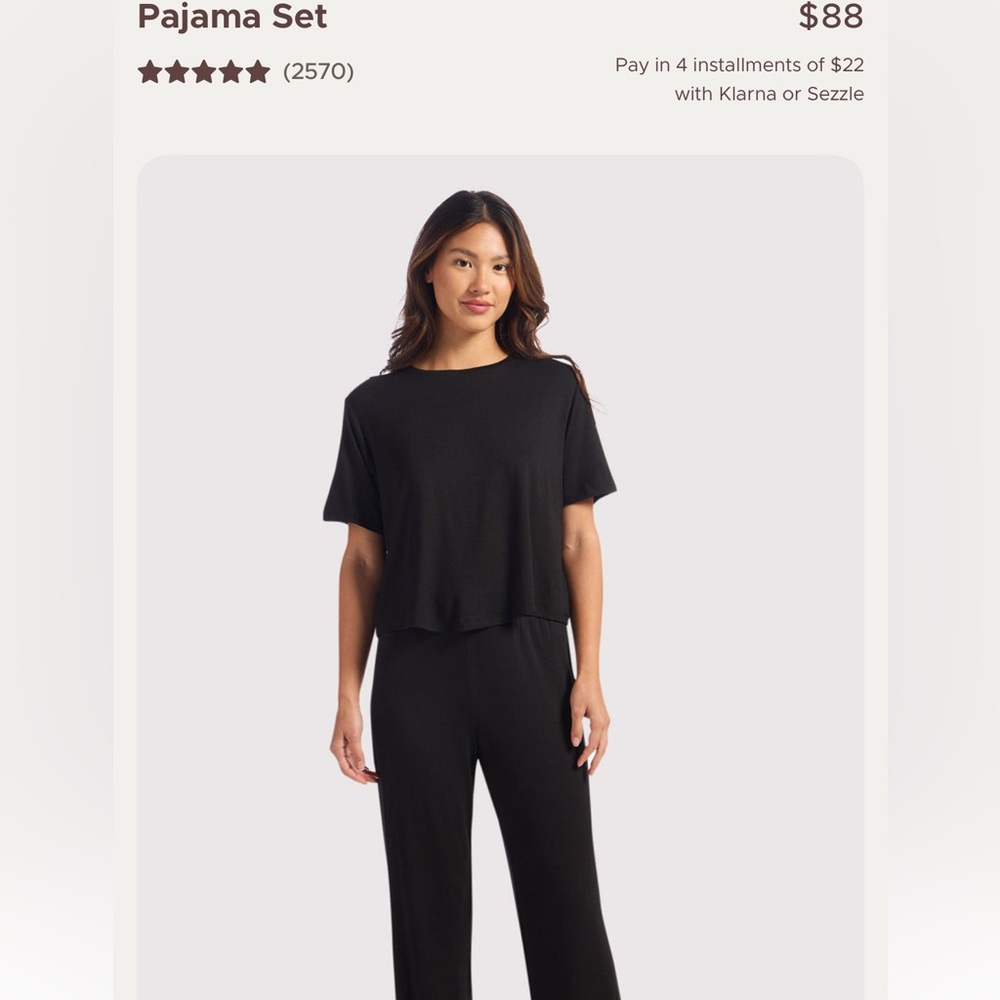 Black Pajama Set